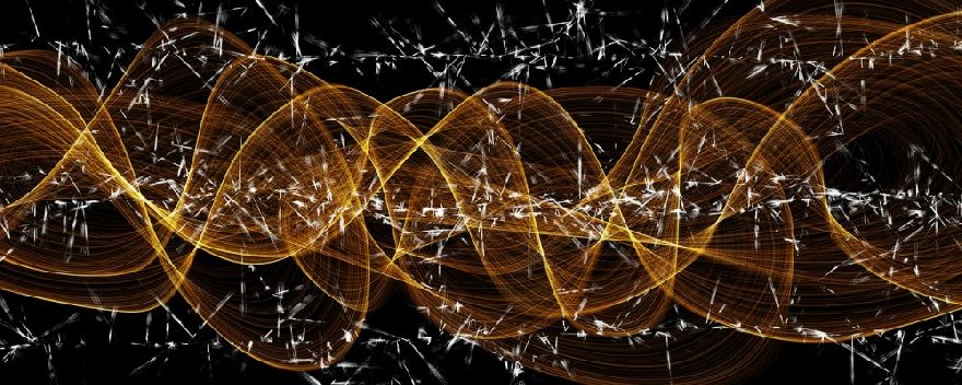 Teilchen Welle mit Datentransfer
